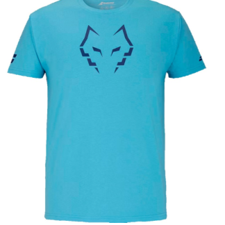 T-shirt Babolat Cotton Tee Lebrón Cyan Blue